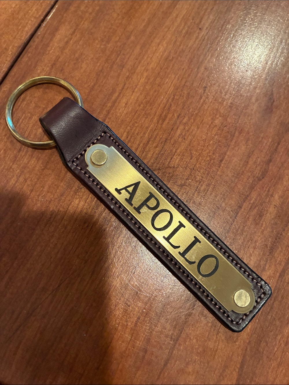 Personalized Leather Key Ring “Apollo”